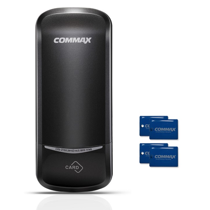 COMMAX 디지털도어락 카드키 4p + 비밀번호 마스터번호 기능 도어록 5688572948