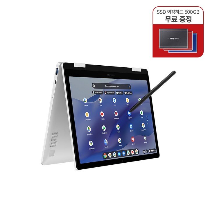 SSD외장하드증정 삼성전자 갤럭시 크롬북2 360 노트북 XQ520QEAKG18G