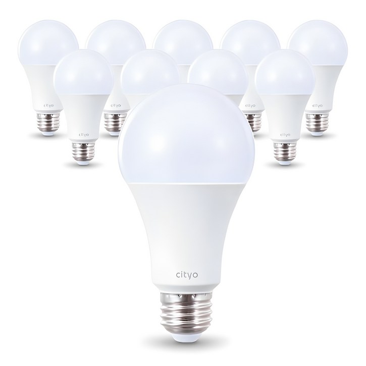 씨티오 LED 전구 15W, 주광색, 10개 씨티오 LED 전구 15W, 주광색, 10개