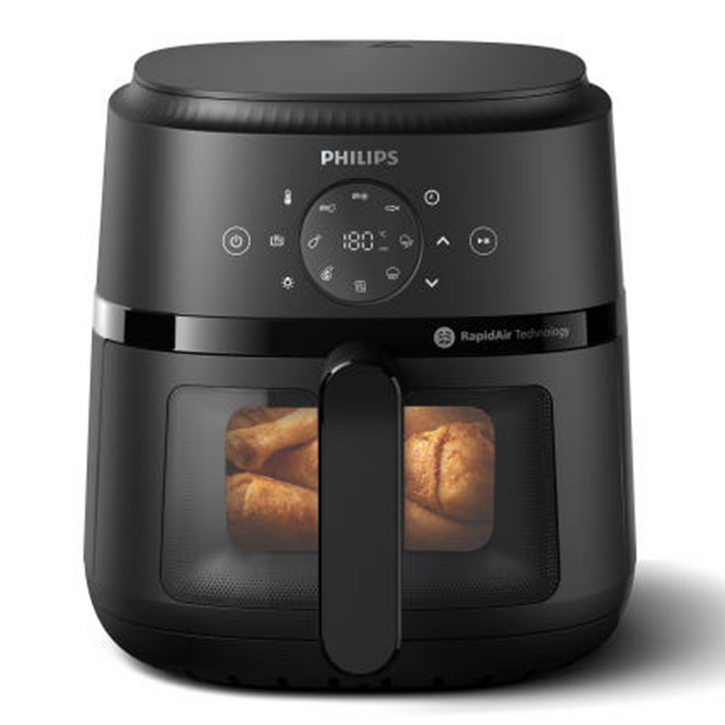필립스 2000 시리즈 보이는 에어프라이어 4.2L, NA22000, 블랙