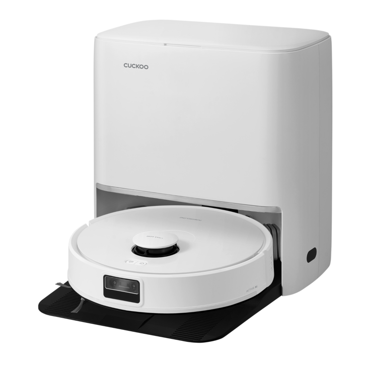 쿠쿠 파워클론 AI 올인원 스테이션 고온세척 로봇청소기 CRVCBNLAC0520W, CRVCBNLAC0520W, 화이트