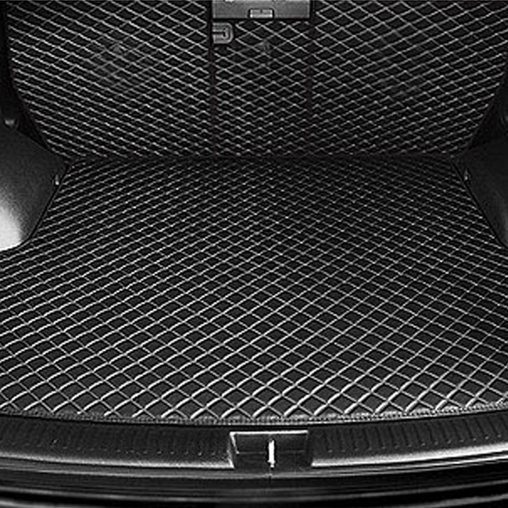지엠지모터스 아이오닉5 전용 트렁크 + 2열 등받이 차박 매트 풀세트, 블랙
