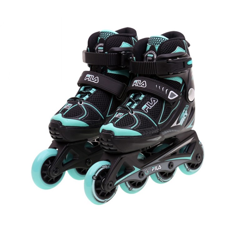 FILA 휠라 인라인 스케이트 어린이 아동용 유아동 주니어 1mm단위사이즈조절 XONE SKY, 민트 FILA 휠라 인라인 스케이트 어린이 아동용 유아동 주니어 1mm단위사이즈조절 XONE SKY, 민트