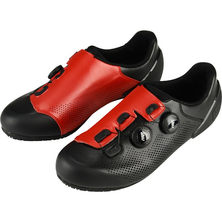 NSR 평페달 신발 IRON11, 블랙  레드, 270