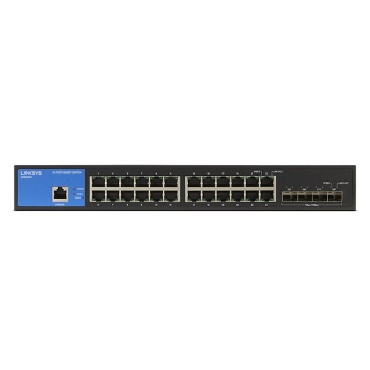 링크시스 24포트 1000Mbps 10G 4SFP 스위칭허브, LGS328C, 1개 링크시스 24포트 1000Mbps 10G 4SFP 스위칭허브, LGS328C, 1개