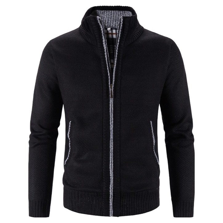 엘쏘 남성용 니트 긴팔 집업 가디건