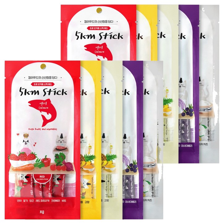 조공 전연령 고양이 강아지 오키로스틱 짜먹는 간식 5팩