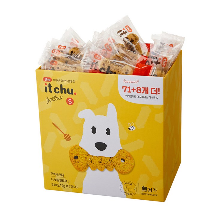 잇츄 옐로우 S 강아지 덴탈껌 79p 잇츄 옐로우 S 강아지 덴탈껌 79p