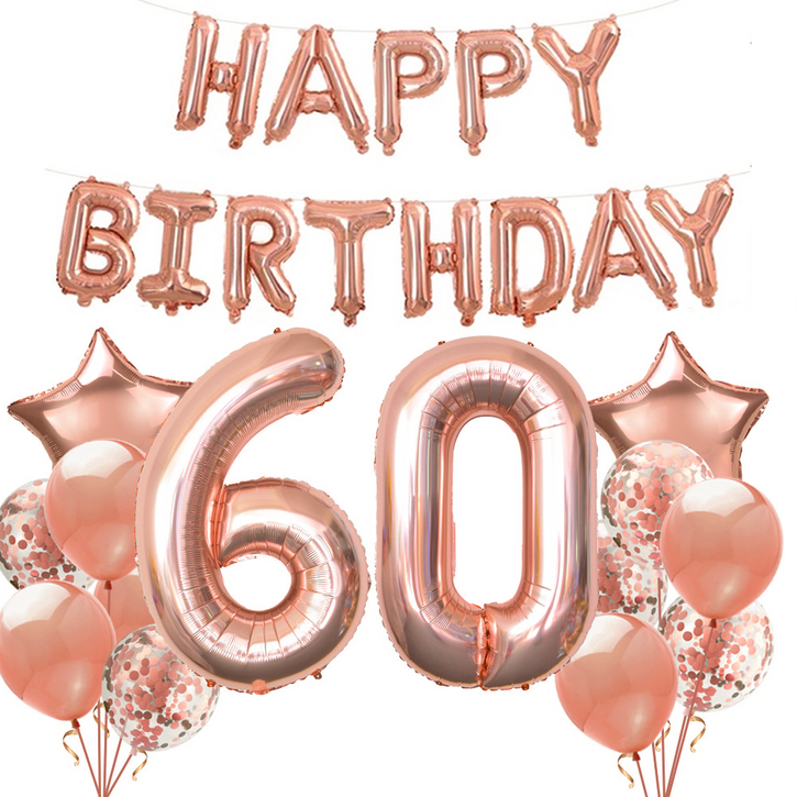 코히모 환갑 칠순 팔순 파티 기념일 대형 숫자 풍선 세트 60 5W0387