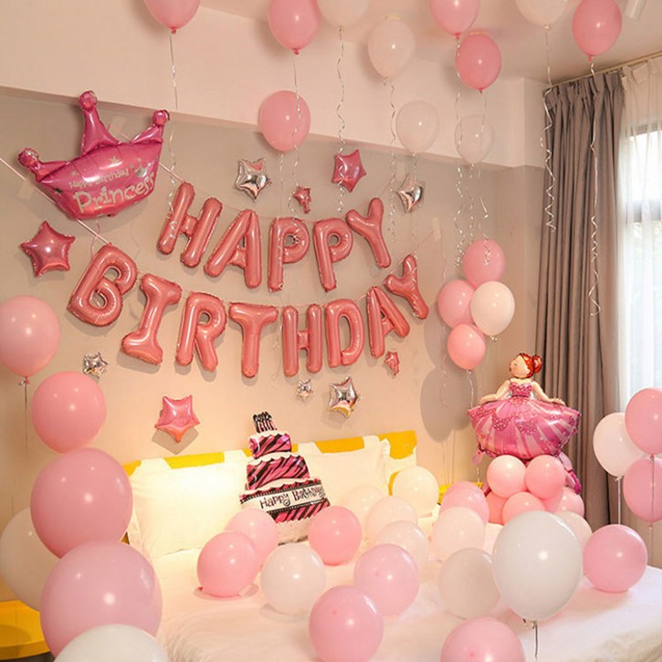 마켓플랜 생일파티 패키지 세트, 크라운 핑크 6011, 1세트 마켓플랜 생일파티 패키지 세트, 크라운 핑크 6011, 1세트