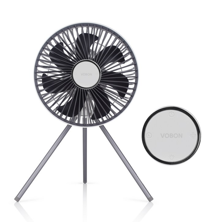 보본 캠핑 BLDC 저소음 무선 탁상용 리모컨 선풍기 써큘레이터 타프팬 10000mAh, VB-PF800W, 화이트