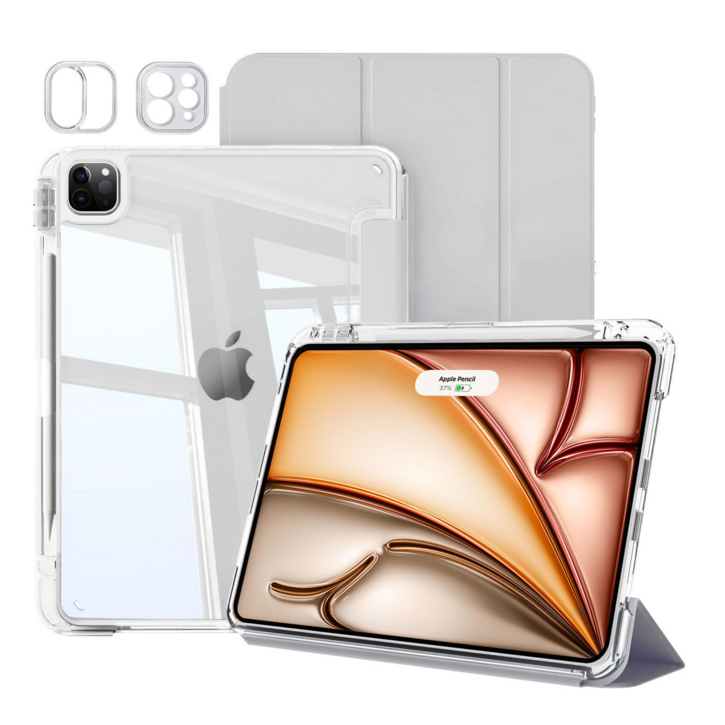 헤미션 아이패드 펜슬 수납 클리어 범퍼 스마트커버 태블릿 케이스 에어876 프로876543세대 1113인치