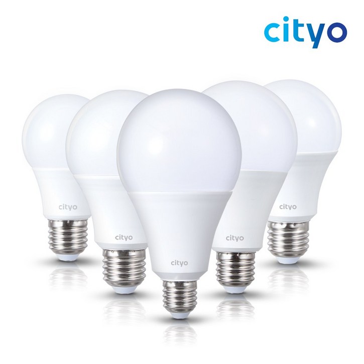 씨티오 LED 전구 램프 벌브 8W 10W 12W 15W 20W 주광색 전구색, 1개, 주광색(하얀빛) 12W 6