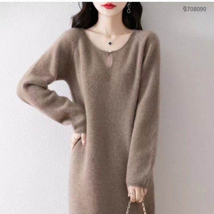 708090 여성 니트 원피스 가을 겨울 롱니트 데일리룩