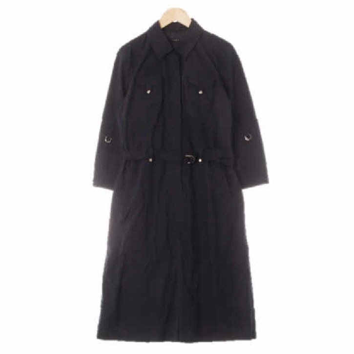 2741 톰보이 쿨네이비 면혼방 포켓7부롤업셔츠원피스 88