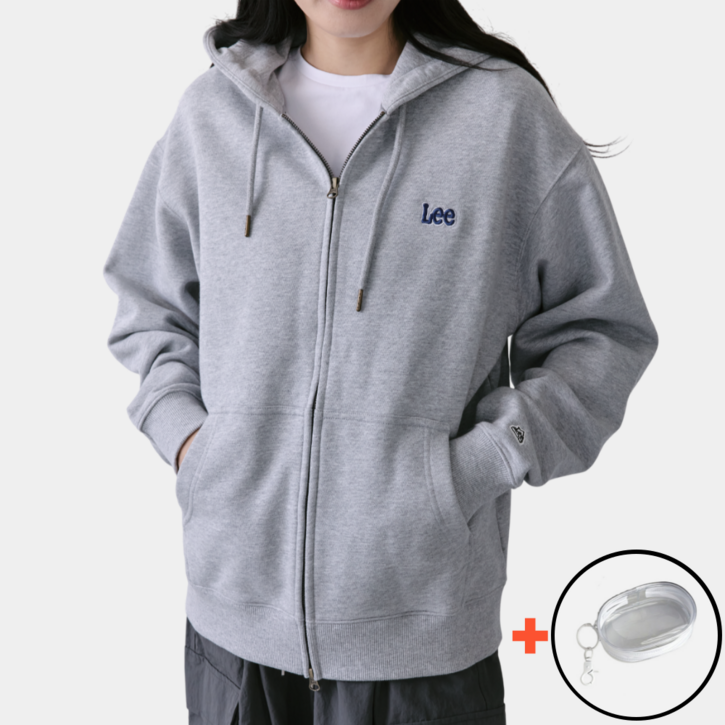 (국내매장판) 리 LEE 후드집업 스몰 트위치 로고 SMTL 아우터 자켓 + 파우치 증정