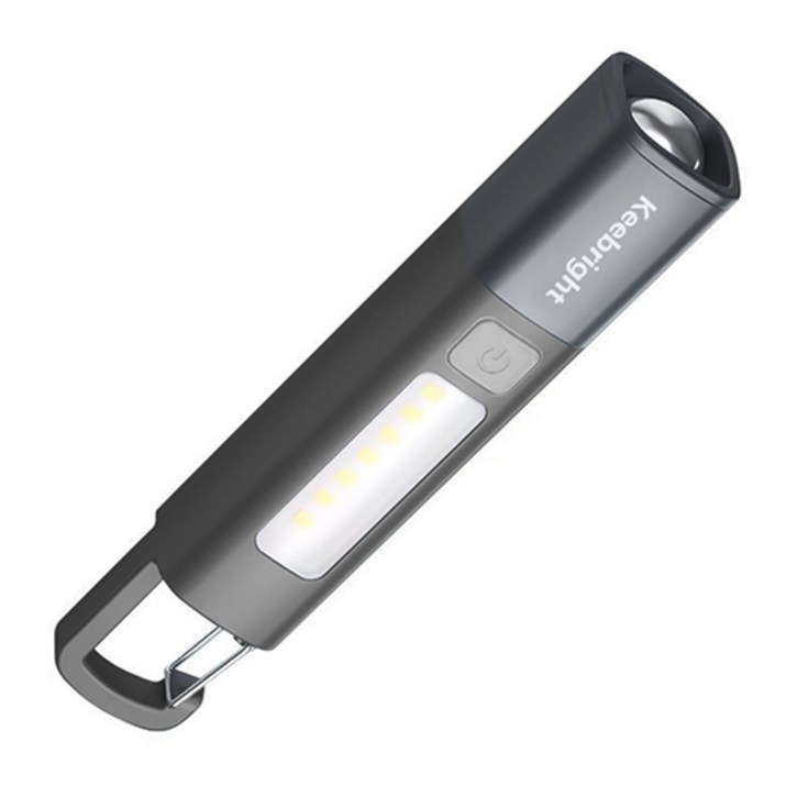 Keebright 휴대용 LED 줌 손전등 고휘도 3단계 조절 USB충전식후레쉬 COB측면라이트 방수 써치라이트 186501200mAh Keebright 휴대용 LED 줌 손전등 고휘도 3단계 조절 USB충전식후레쉬 COB측면라이트 방수 써치라이트 186501200mAh