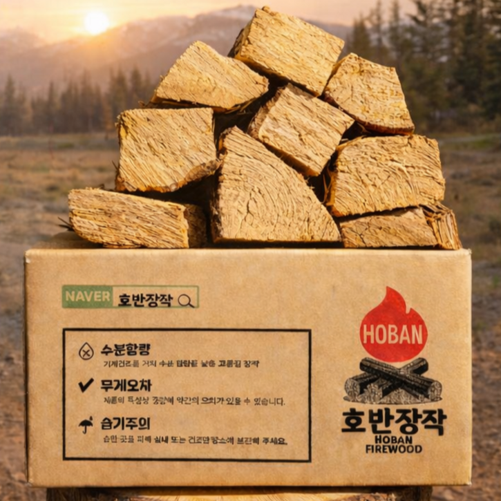 호반장작 참나무 벽난로용 장작 10kg