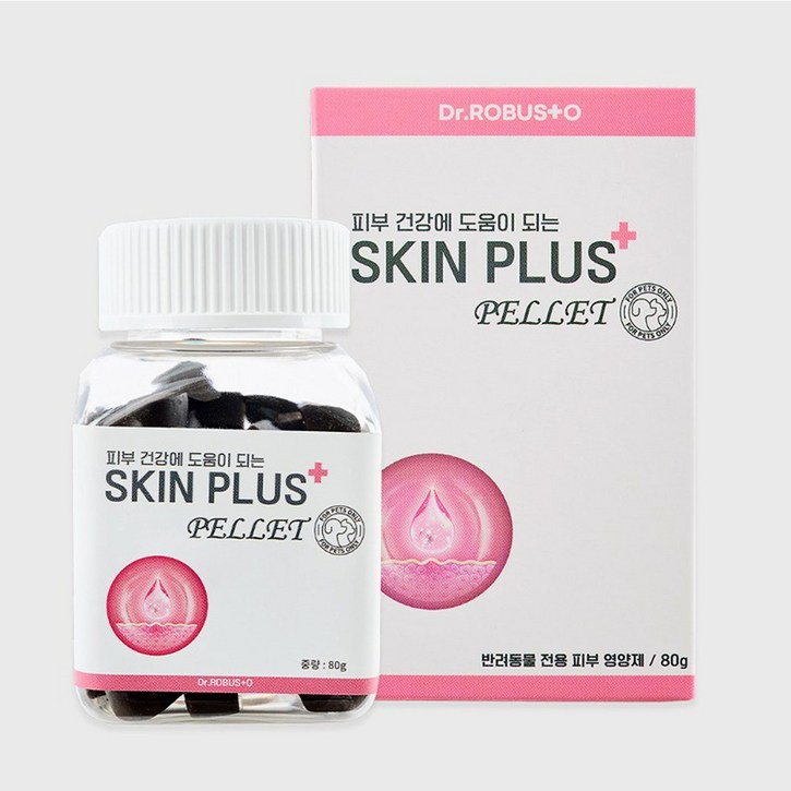 닥터로브스토 스킨플러스 강아지 피부 영양제 곰팡이성 피부병 아토피 발습진, 80정, 피부피모, 1개