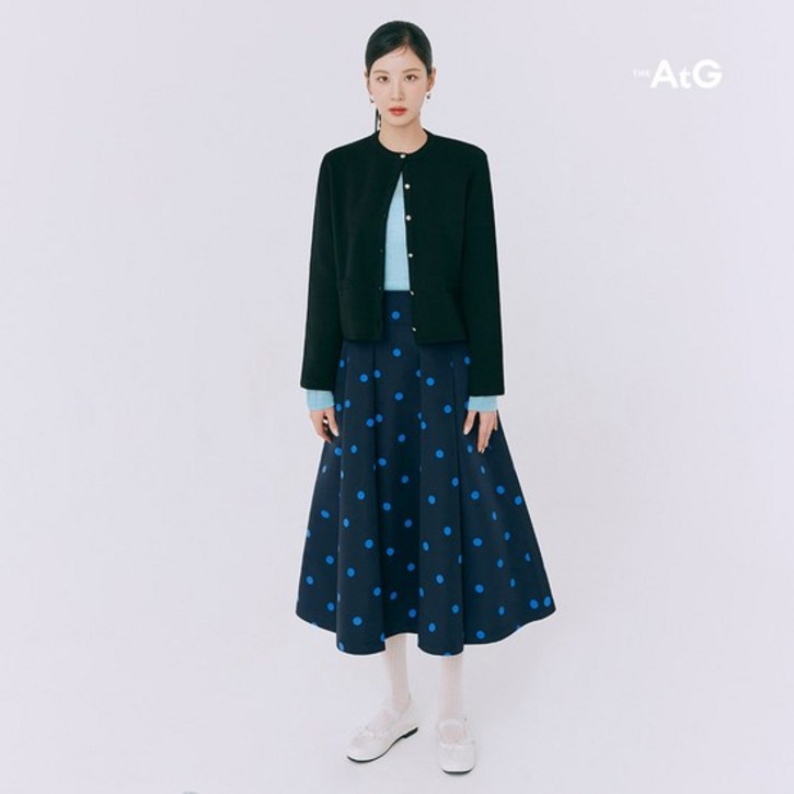 1만원인하더엣지 25SS 그레이스 도트 스커트 1만원인하더엣지 25SS 그레이스 도트 스커트
