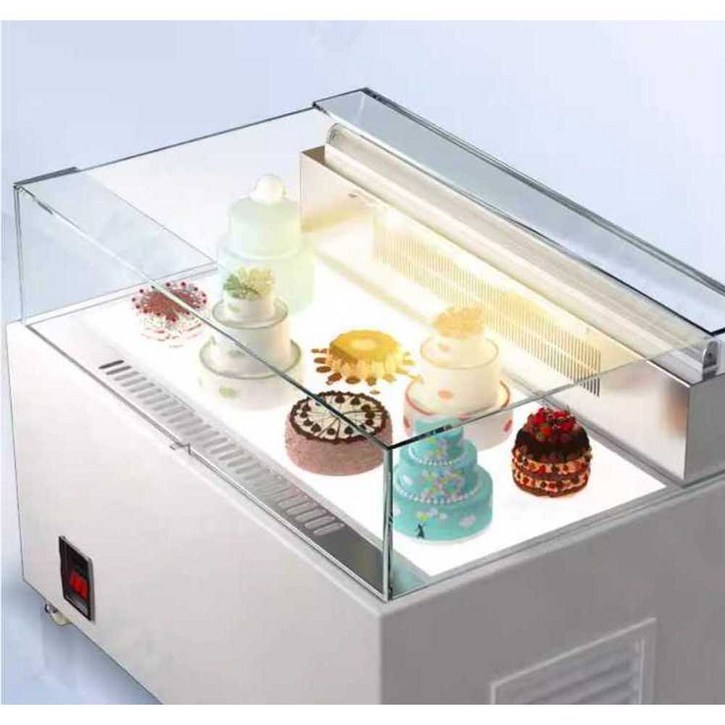 업소용 평대 냉장고 디저트 정육 직각 진열 샌드위치, 120cm 에어쿨  LED 라이트 가이드