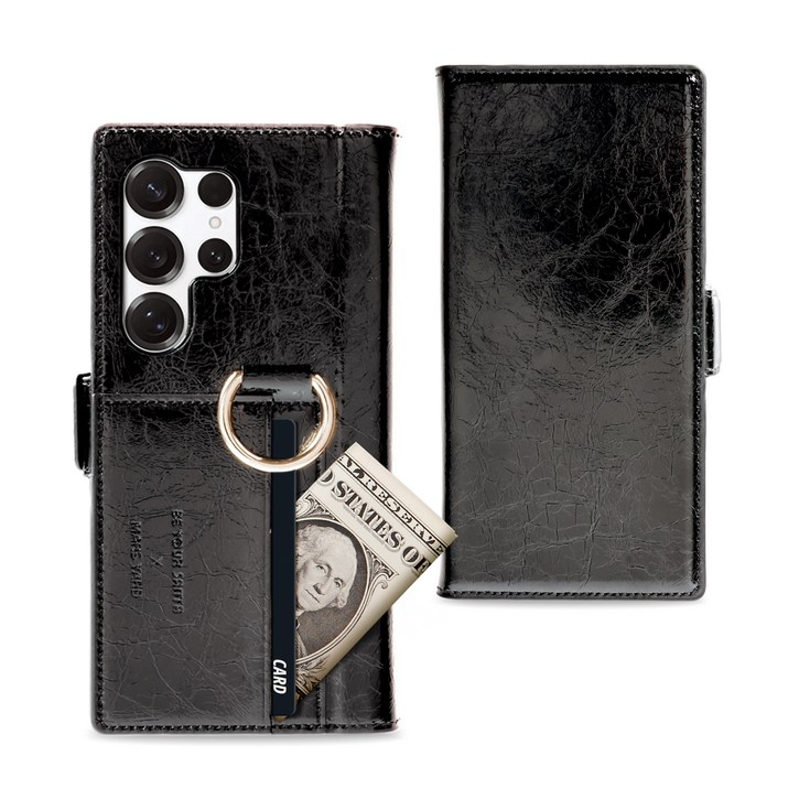 비유어산타 갤럭시S 천연가죽 카드수납 휴대폰케이스 올커버 마스야드