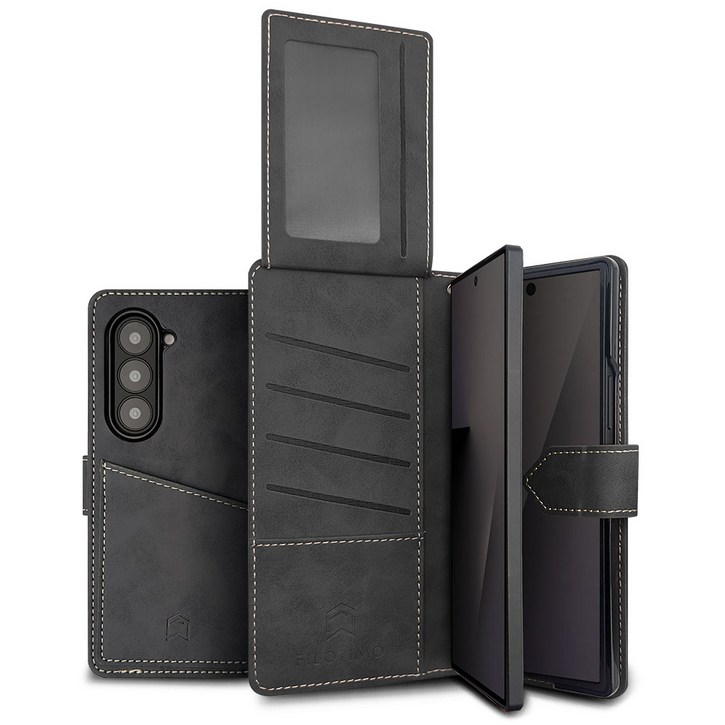 필로티모 갤럭시 Z폴드 3 4 5  6 7 후면포켓 지갑형 다이어리 케이스