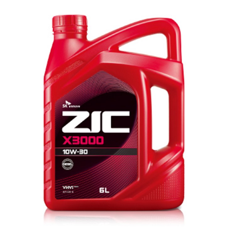 ZIC X3000 10W30 6L 디젤차량 엔진오일
