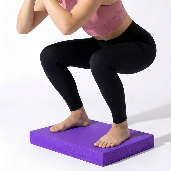 대한만물상 두꺼운 요가매트 최대 6CM 헬스 밸런스패드 다양한 컬러, 퍼플, 1개