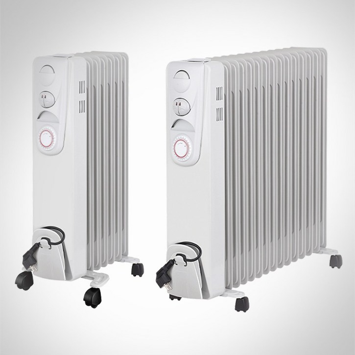 24시간 타이머 절전형 이동식 전기 라디에이터, 타이머 라디에이터 15핀화이트