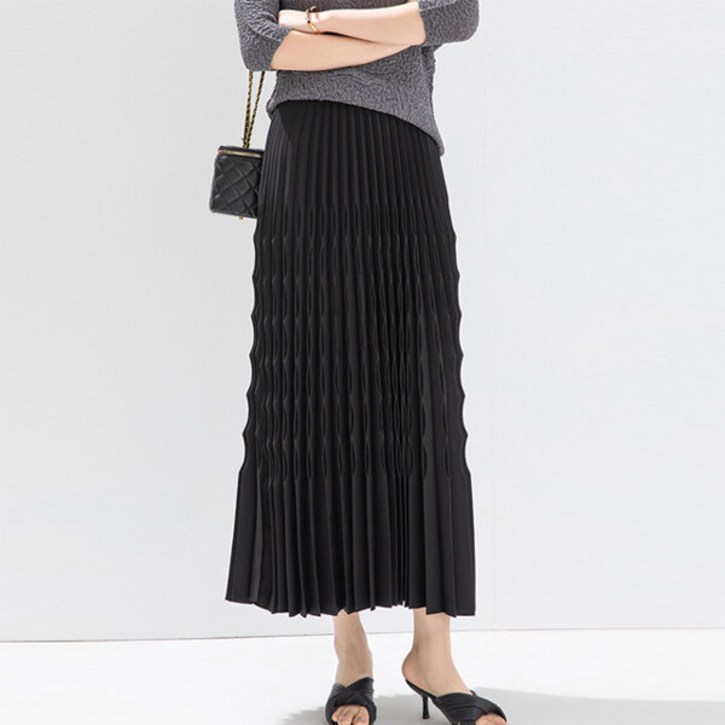 플리츠무드 PLEATS  페이라 플리츠 롱 스커트