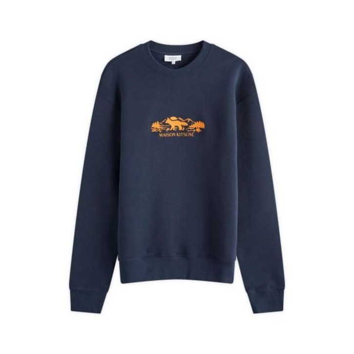 국내매장정품 메종키츠네 남성 맨투맨 OUTDOOR PROFILE FOX COMFORT SWEATSHIRT NM00308KM0307P480 아웃도어 프로필 폭스 컴포트 맨