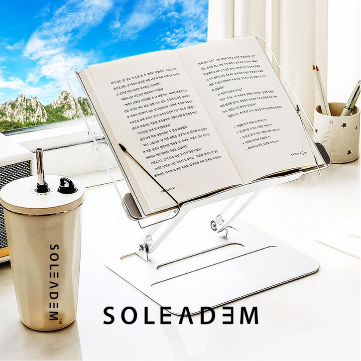 솔리듬 투명독서대 아크릴독서대 SOL11, 2개