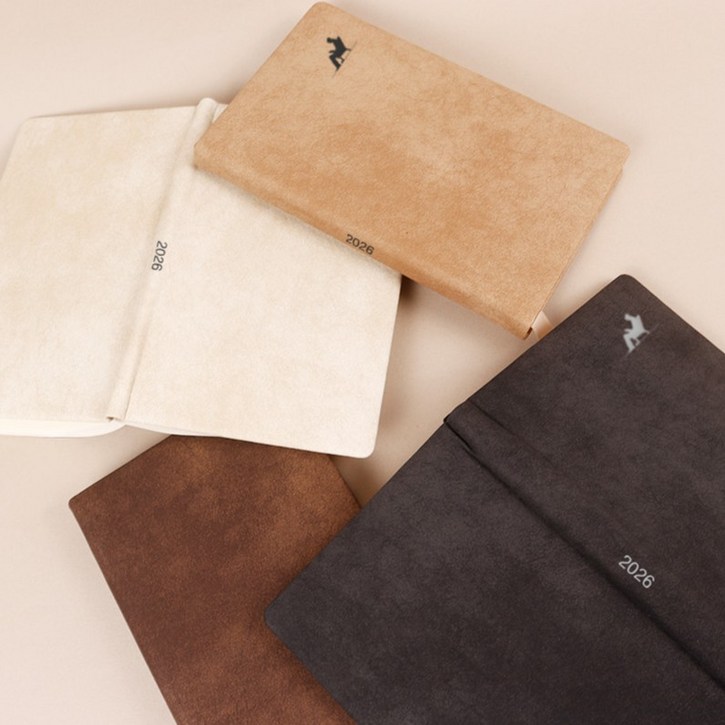 오롬 26년 날짜형 양장 다이어리 2026 먼슬리 플래너