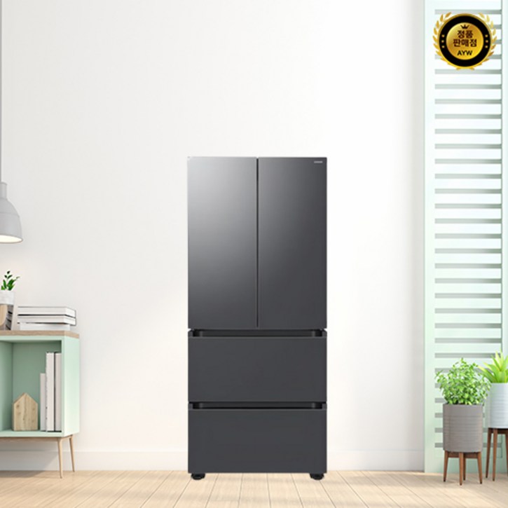 삼성전자 AI 김치플러스 490L 4도어 프리스탠딩 김치냉장고 방문설치