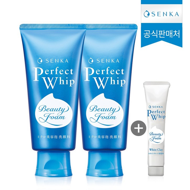 센카 퍼펙트 휩 페이셜 워시 클렌징 폼 120g 2p 클렌징 폼 15g, 255g, 1세트