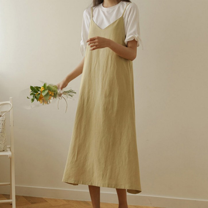 D1098 모드칸 빅사이즈 뷔스티에 롱원피스 44110