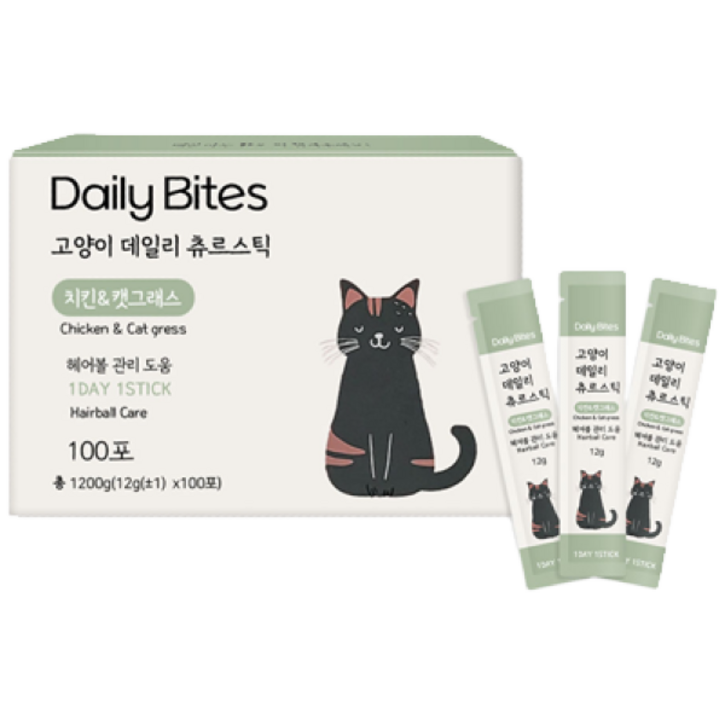 데일리 바이츠 고양이츄르 기호성좋은 입짧냥들의 대용량간식