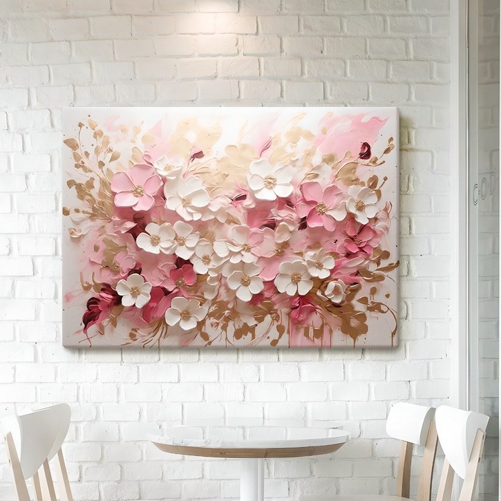 인메이블 고급 그림 액자 황금 추상화 꽃 그림 41종 현관 거실 인테리어 풍수그림 풍수지리 캔버스액자 돈들어오는그림