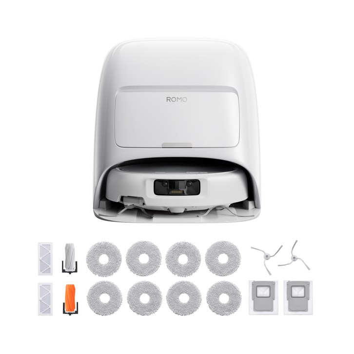 DJI ROMO S 로봇청소기  액세서리 키트 세트, 화이트청소기, 단일색상키트, CR8F