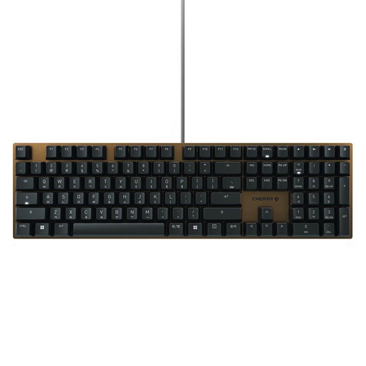 CHERRY 풀윤활 기계식 키보드, 브론즈 블랙, KC200 MX 2A, 저소음 적축 CHERRY 풀윤활 기계식 키보드, 브론즈 블랙, KC200 MX 2A, 저소음 적축