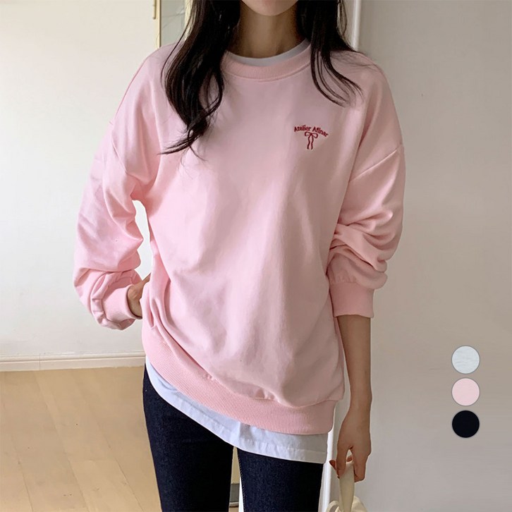 아피나르 자수 그래픽 스웻셔츠 Atelier Afinar