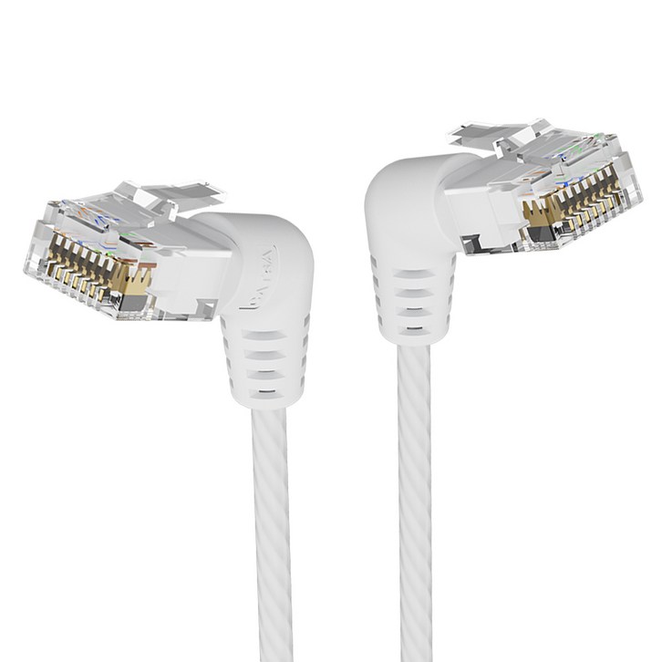 벤션 CAT6A UTP 360도 회전꺽임형 울트라슬림 초고속 기가 랜선 화이트, IBOW, 5m, 1개 벤션 CAT6A UTP 360도 회전꺽임형 울트라슬림 초고속 기가 랜선 화이트, IBOW, 5m, 1개