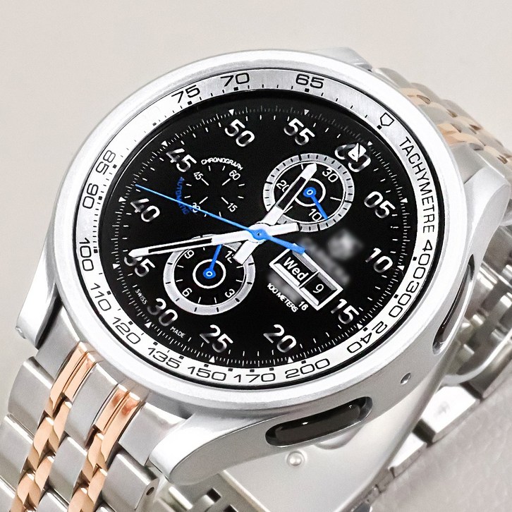 타임스토리 갤럭시워치5 프로 45mm 호환 디먼트 이너 베젤링, D15 실버