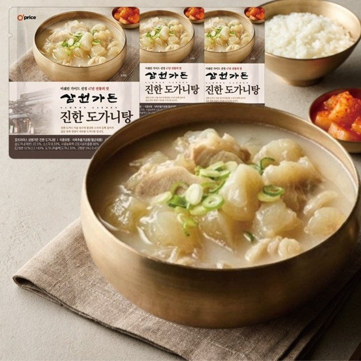 오프라이스 삼원가든 진한 도가니탕, 6개, 600g