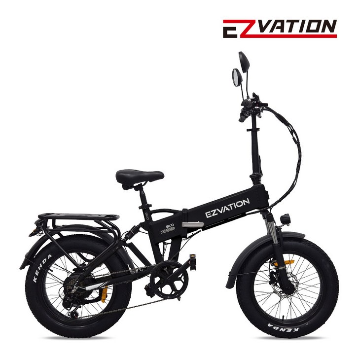 이지베이션 BKO 전기자전거 850W 48V 오프로드 팻바이크 20인치, 매트블랙 48V 10Ah, 알루미늄