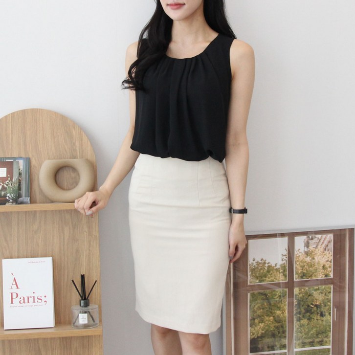 비침없는 민소매블라우스 면접블라우스 나시블라우스5588