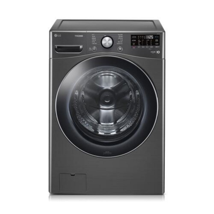 세탁기24kg LG 트롬 드럼세탁기 블랙스테인리스F24KDA 세탁기24kg LG 트롬 드럼세탁기 블랙스테인리스F24KDA