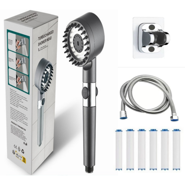 아쿠노아 수압상승 원터치 온오프 필터 샤워기헤드 필터6개입