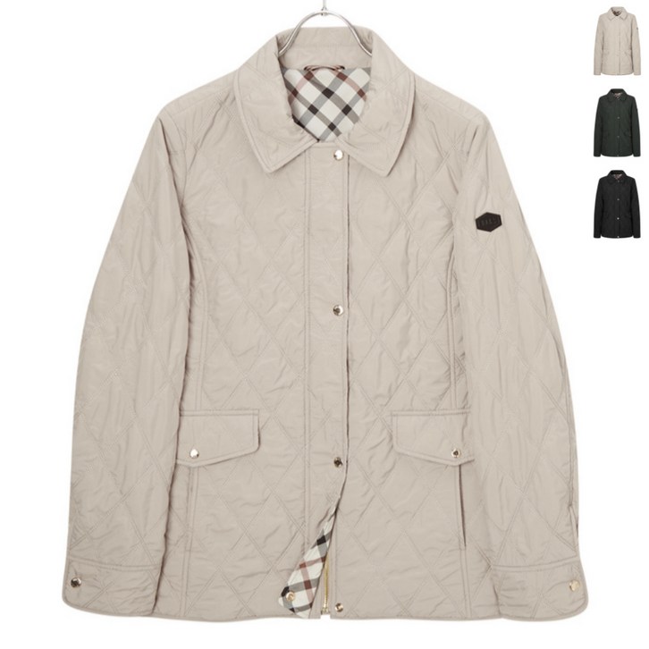 닥스 골프 우먼 로고 패치 퀼팅 점퍼 90105 size 여성 의류 경량 자켓